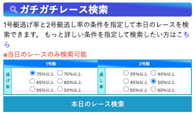 競艇当たりやすい買い方　ガチガチレース検索