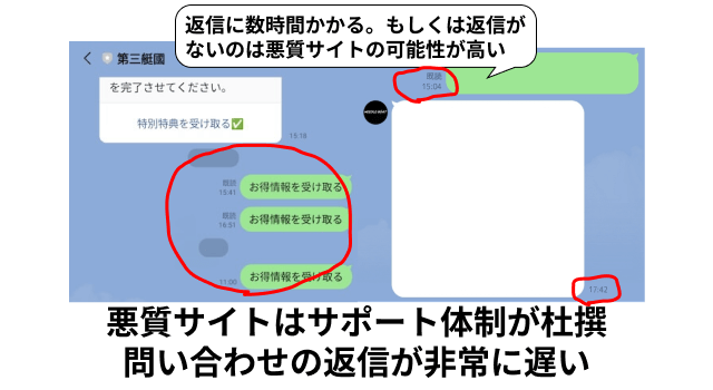 悪質な競艇予想サイトはサポートが適当