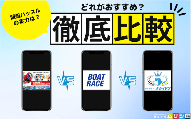 競艇ハッスル 無料予想他サイト比較