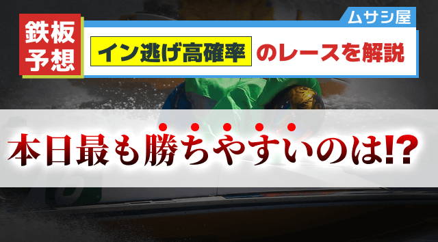 イン逃げ高確率のレースを解説