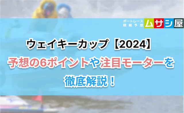 ウェイキーカップ2024　ポイント