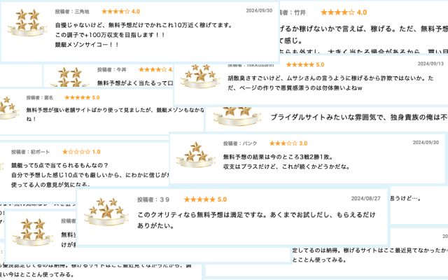 多くの口コミをもとに評判を調査